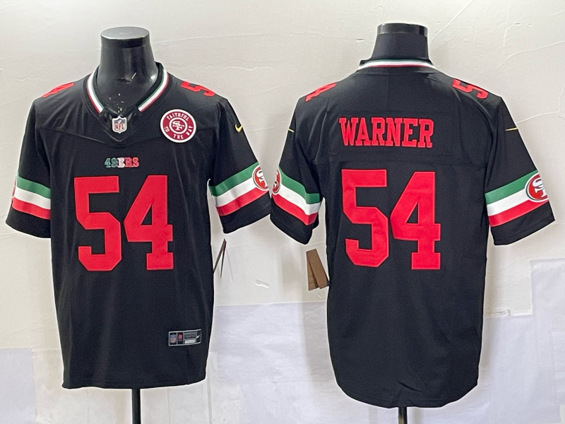 Men 2026 San Francisco 49ers #54 Warner black Nike Limited NFL Jersey 0401006